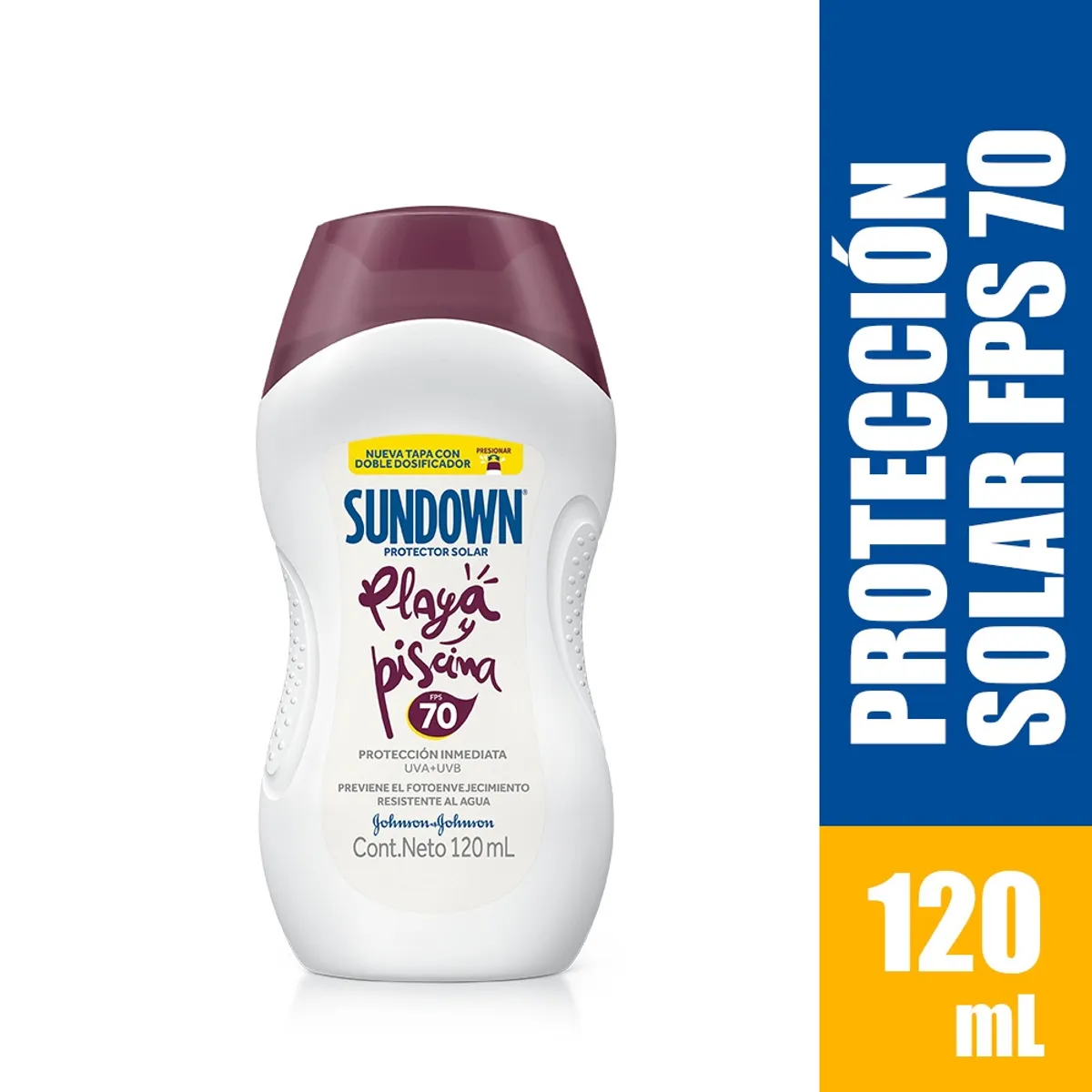 SUNDOWN - Protector Solar Sundown Playa Piscina Fps70 X 120ml