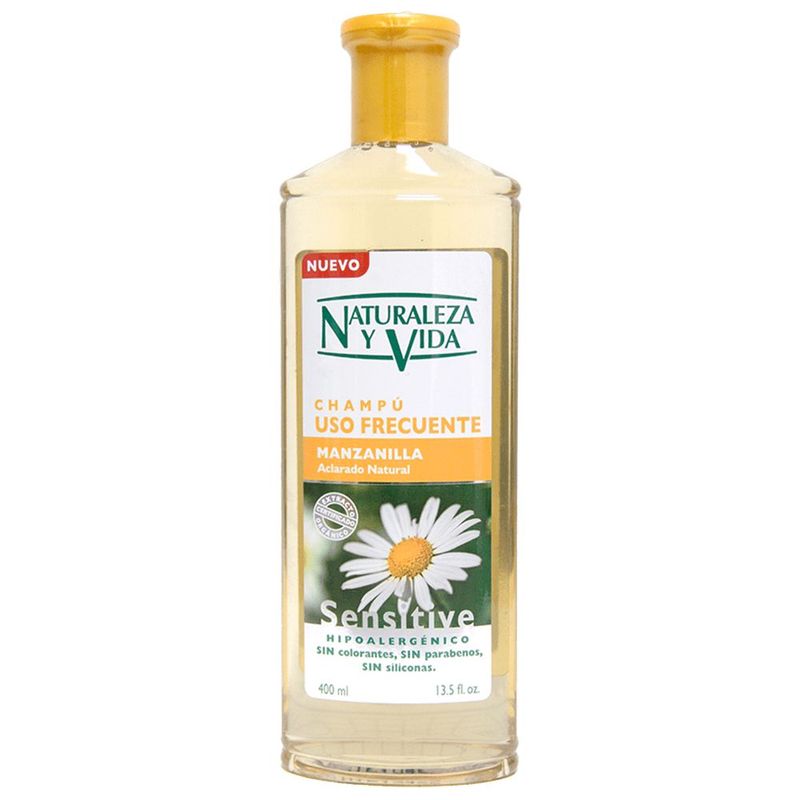 NATURALEZA Y VIDA - Shampoo Aclarante Natural Manzani Sensi X 400m