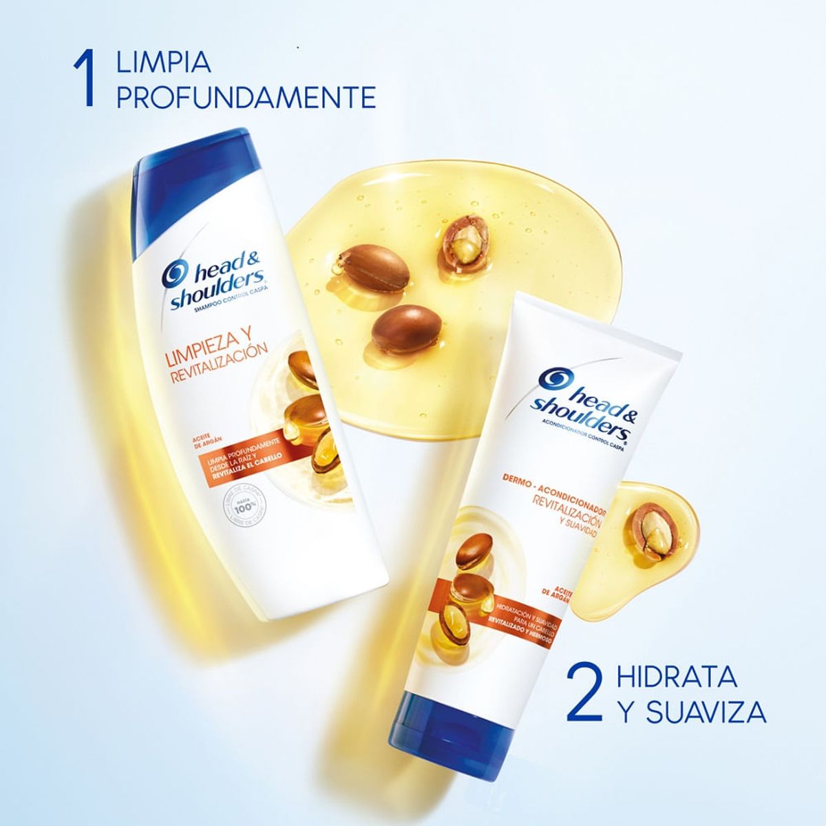 HEAD AND SHOULDERS - Shampoo H&s Limpieza Y Revitalizacio Aceite De Argan X 700ml