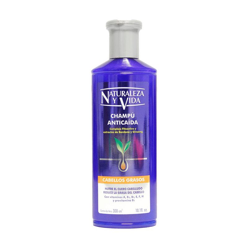 NATURALEZA Y VIDA - Shampoo Naturaleza & Vida Anticaida Graso X 300ml