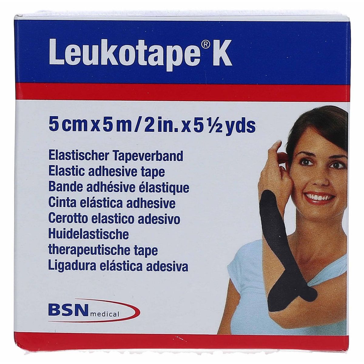 LEUKOTAPE - Leukotape Venda Elastica Negro 5cm X 5m