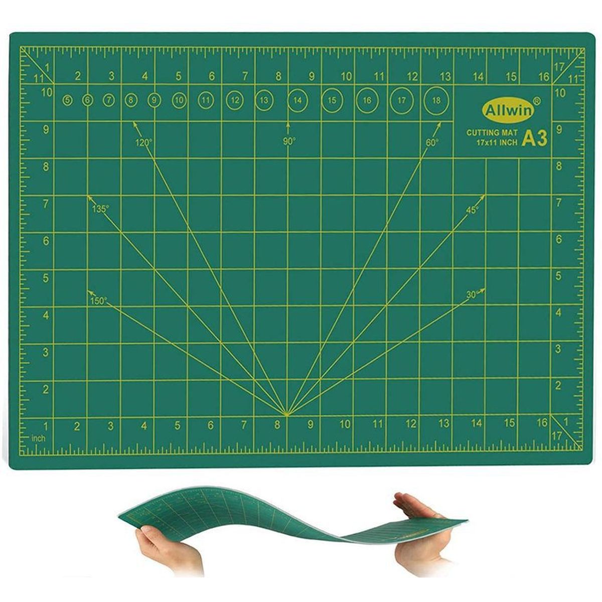 ALPEN - Tabla salvacorte doble faz tamaño a3 45 x 30 cms