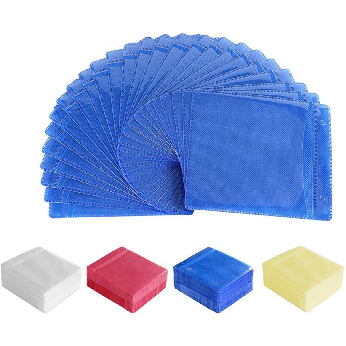 CHENG - Funda Doble Bolsillo En Felpa Para Cd X 100 Unds.