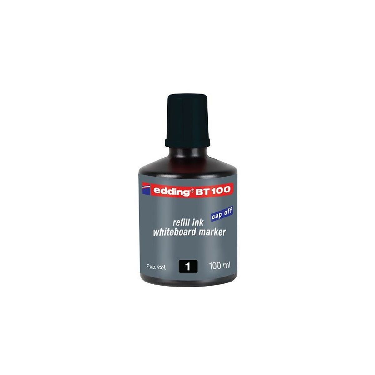 EDDING - Tinta Para Marcador Borrable Edding, Color Negro x 100 Ml