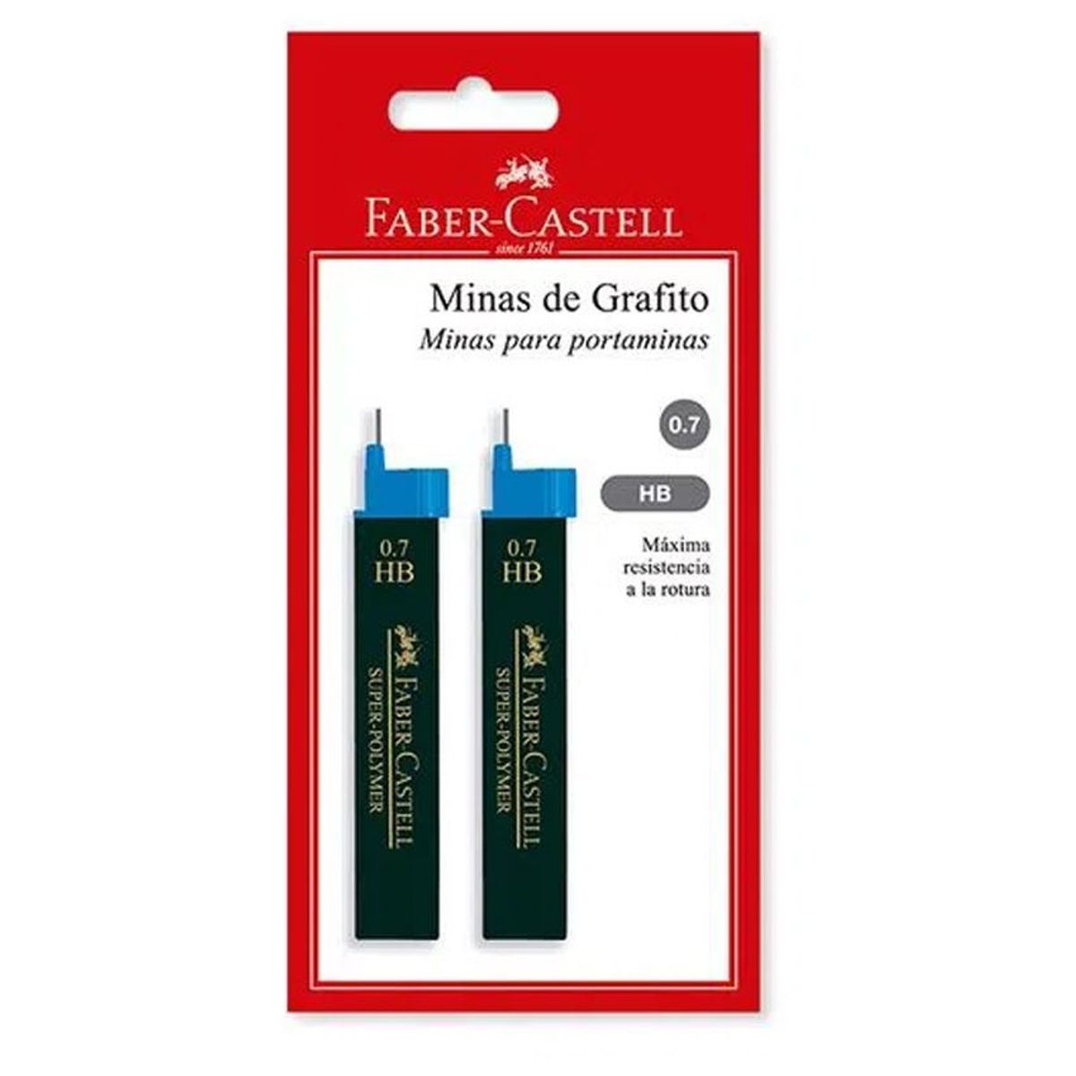 FABER CASTELL - Minas Para Portaminas 0.7 HB Faber Castell Blister X 2 Unds