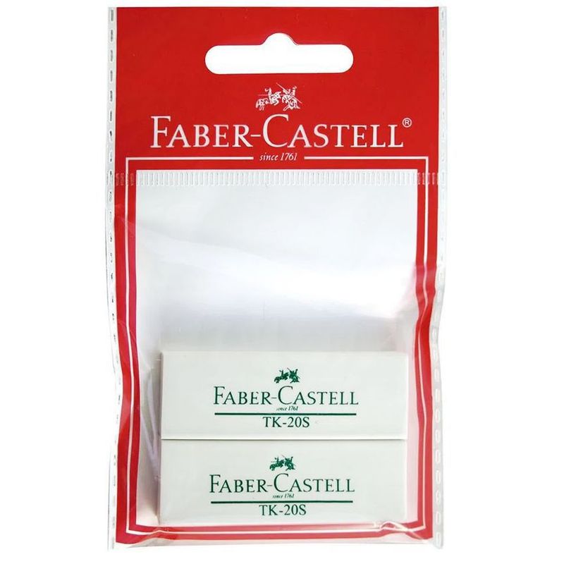 FABER CASTELL - Borrador de nata x 2 unds faber castell
