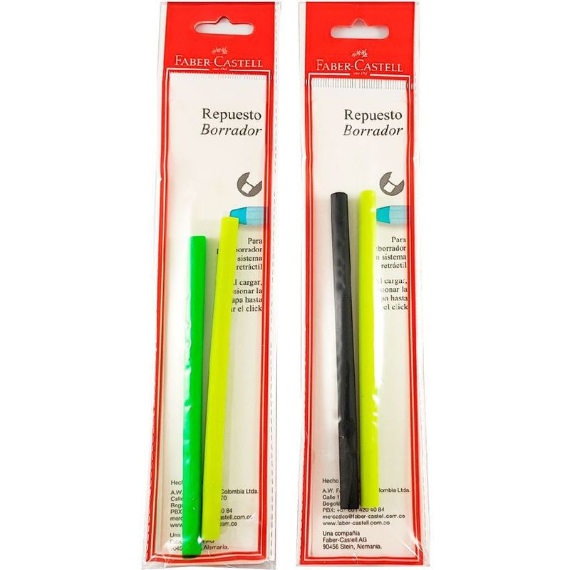 FABER CASTELL - Borrador miga de pan repuesto x 2 unidades faber castell.