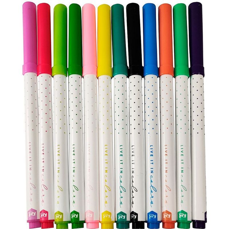 KIUT - Marcadores lavables x 12 unds kiut.
