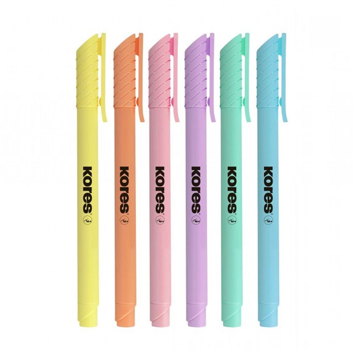 KORES - Resaltadores Kores X 6 Colores High Liner Pastel