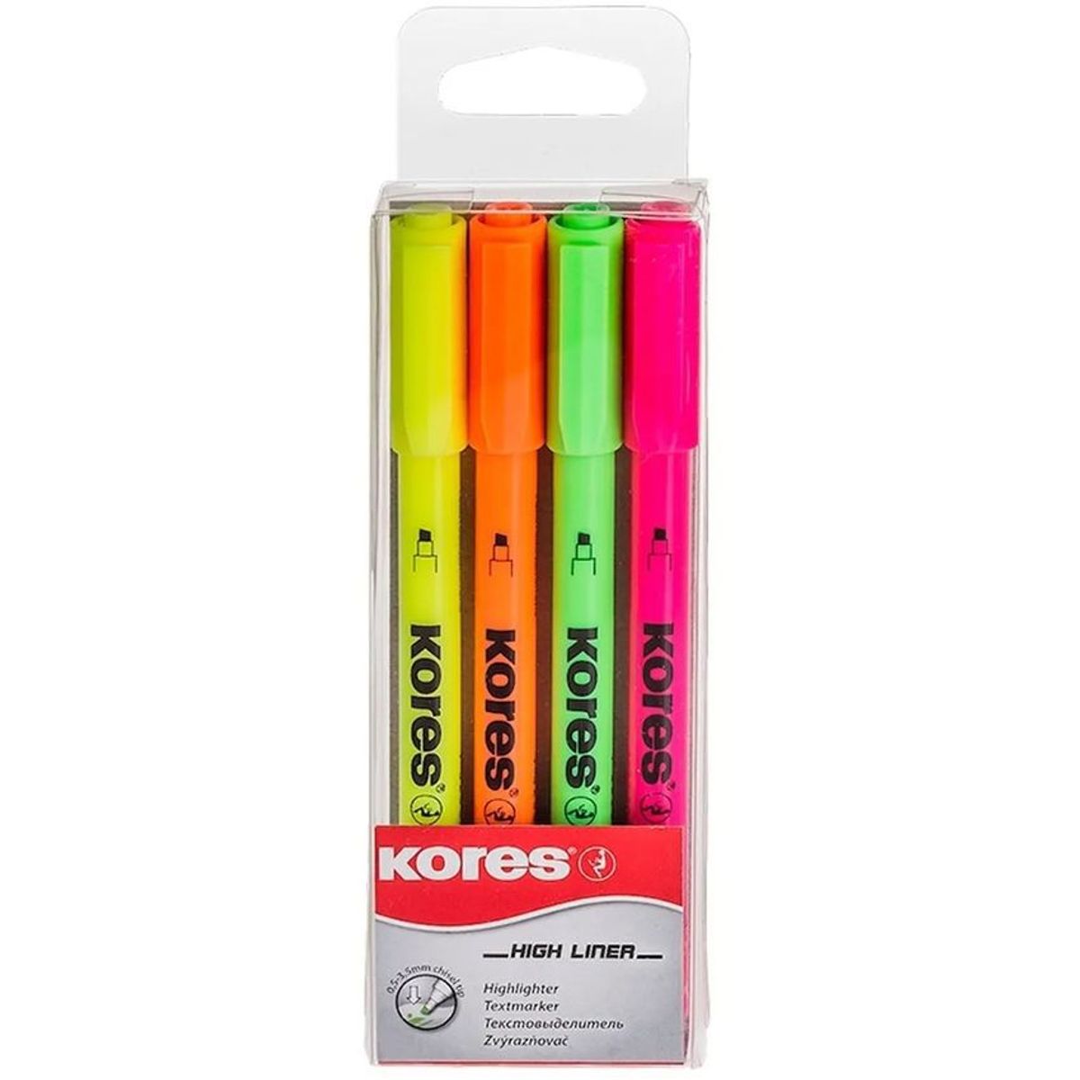 KORES - Kit resaltadores + portaminas + notas + corrector + minas