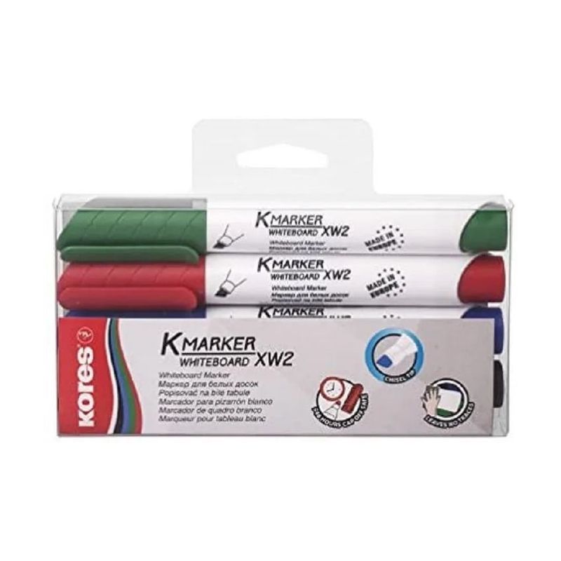 KORES - Marcador Borrable kores Para Tablero Acrílico X 4 unds