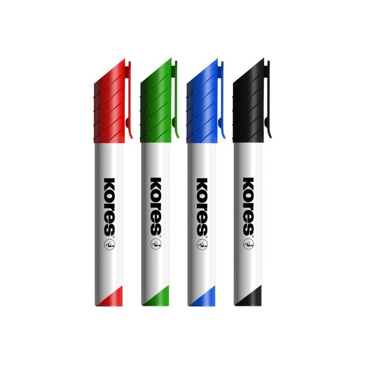 KORES - Marcador Borrable kores Para Tablero Acrílico X 4 unds
