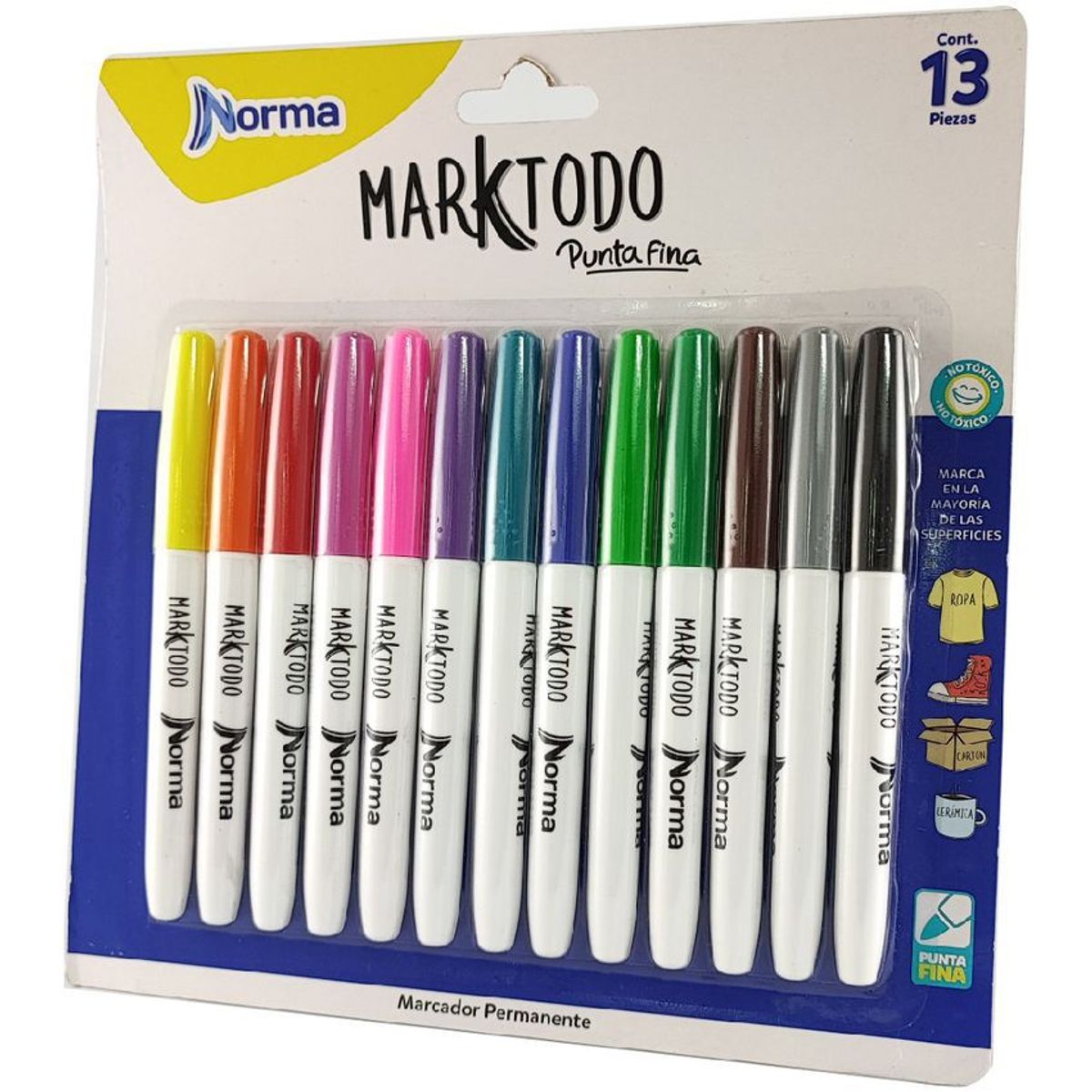 NORMA KAMALI - Set de marcadores permanentes norma x 13 colores surtido.