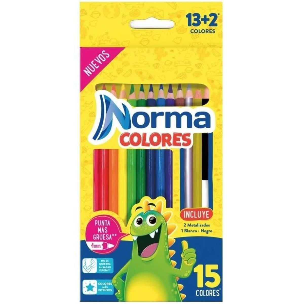 NORMA - Colores Norma Redondos 13+2 Caja Cartón