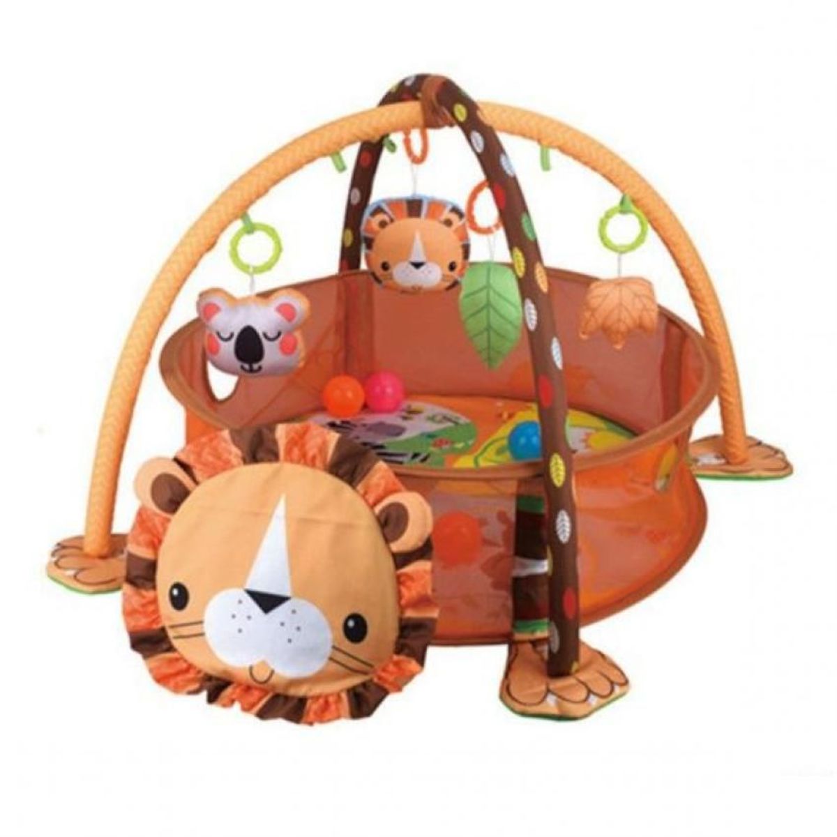 GENERICO - Gimnasio leon de bebe piscina de pelotas crece conmigo 3en1