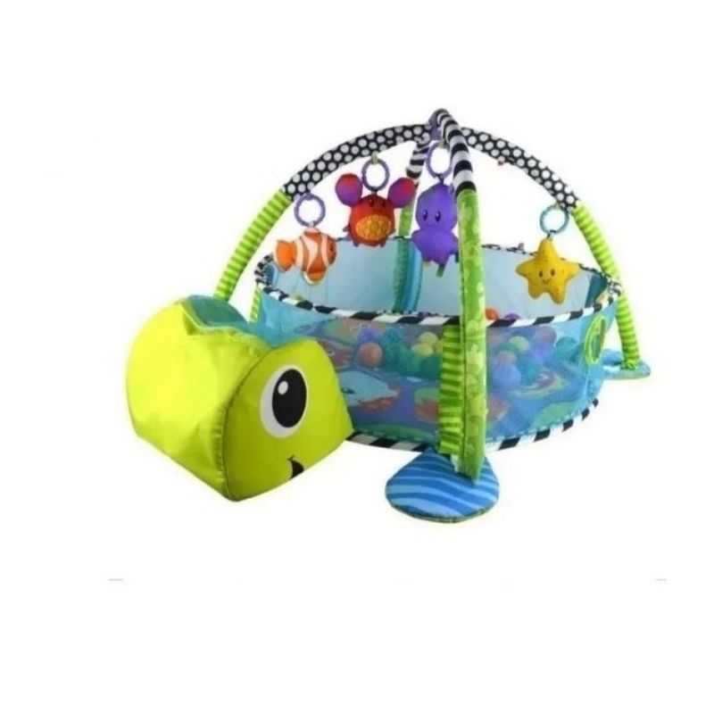 GENERICO - Gimnasio tortuga de bebe piscina de pelota crece conmigo3en1