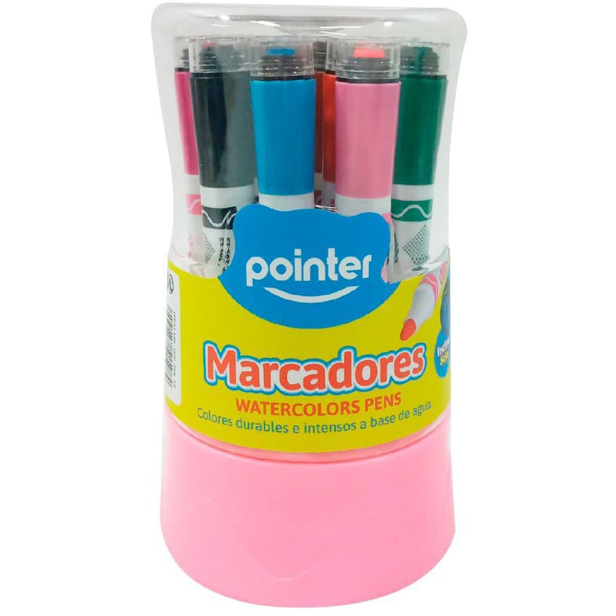 POINTER - Set Marcadores Punta Fina Pointer Con Sello X 12 Unidades.