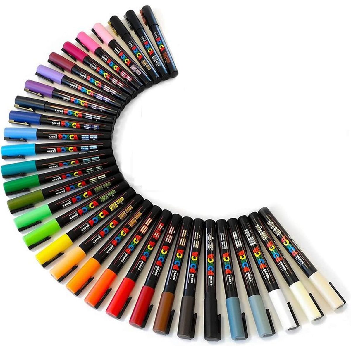 POSCA - Marcador Gráfico De Vinilo, Posca Pc-3m Set X 16 Colores