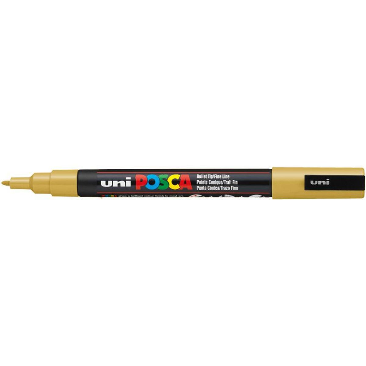 POSCA - Marcador Gráfico De Vinilo Posca Pc-3m X 4 Unidades