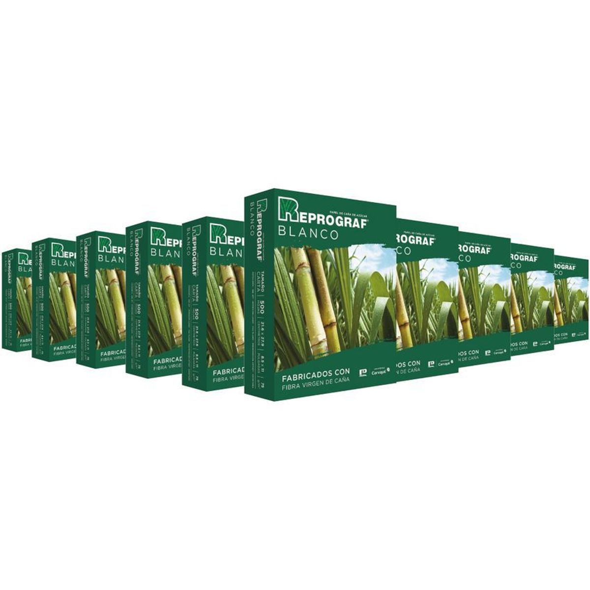 REPROGRAF - Resma carta bond 75gr, 500 hojas, caja x 10 unds reprograf