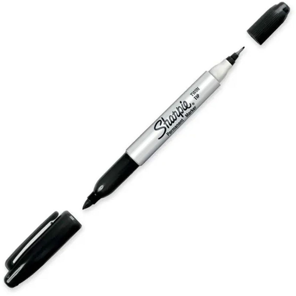 SHARPIE - Marcador permanente doble punta negro sharpie