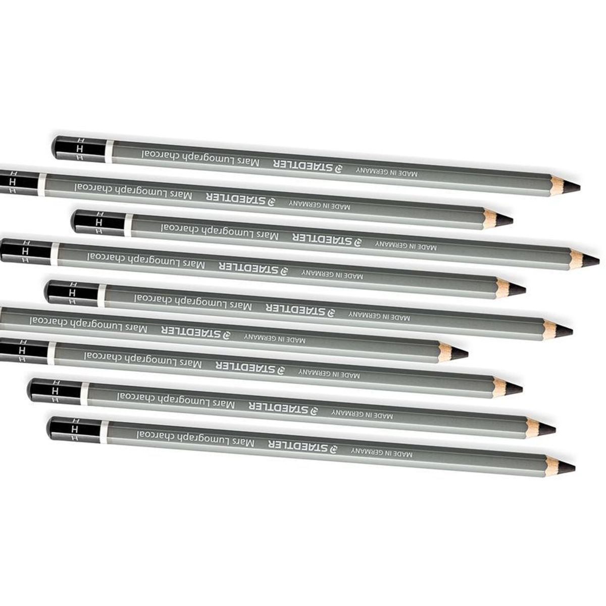 STAEDTLER - Lápiz Carboncillo H Staedtler Mars Lumograph