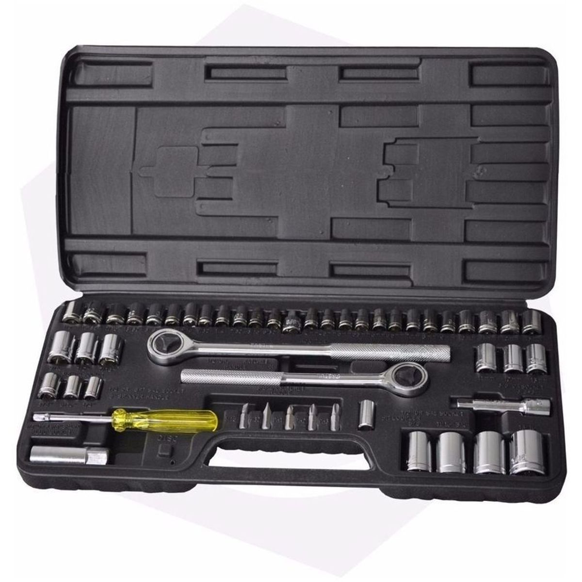 PRETUL - Juego herramientas copa rache 1/2 y 3/8 51 pz profesional pretul