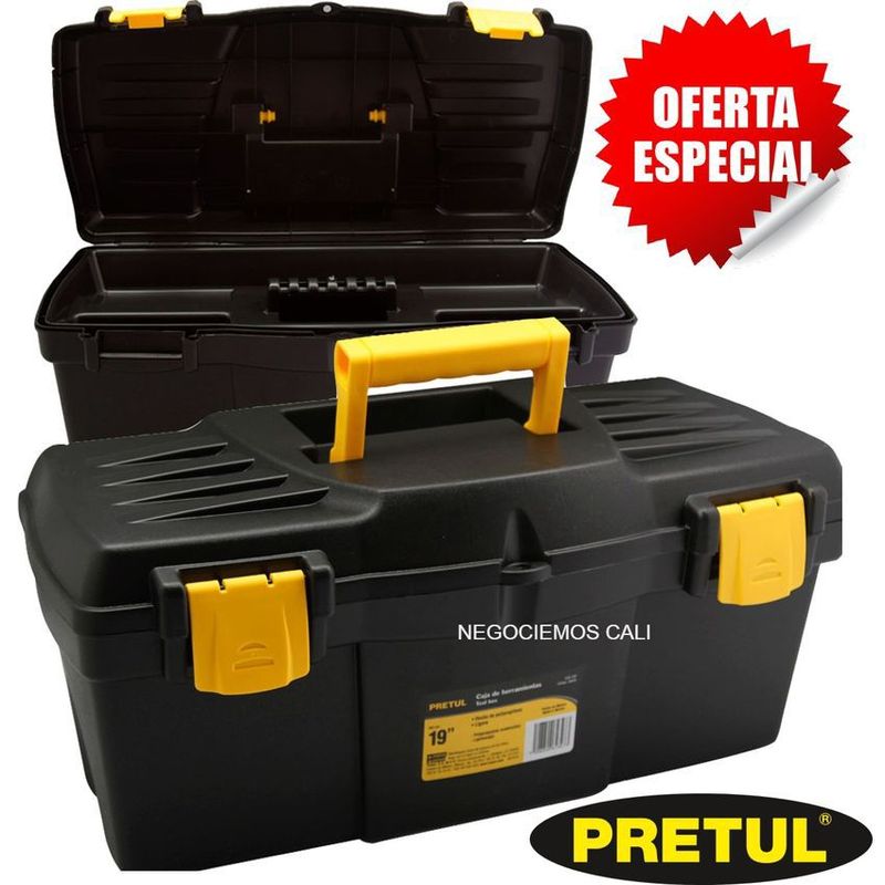 PRETUL - Caja de herramientas 19¨ excelente calidad precio  bandeja pretul