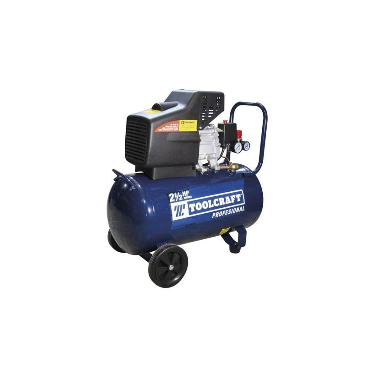 TOOLCRAFT - Compresor de aire 21 lts 2 1/2 hp marca toolcraft + pistola y manguera