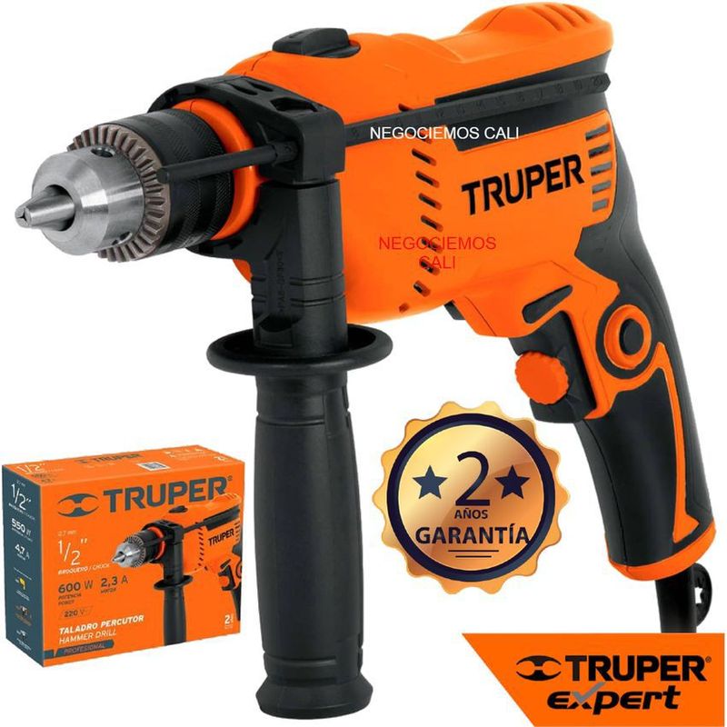 TRUPER - Taladro eléctrico percutor 1/2¨ 3100 rpm 650 w truper uso profesional