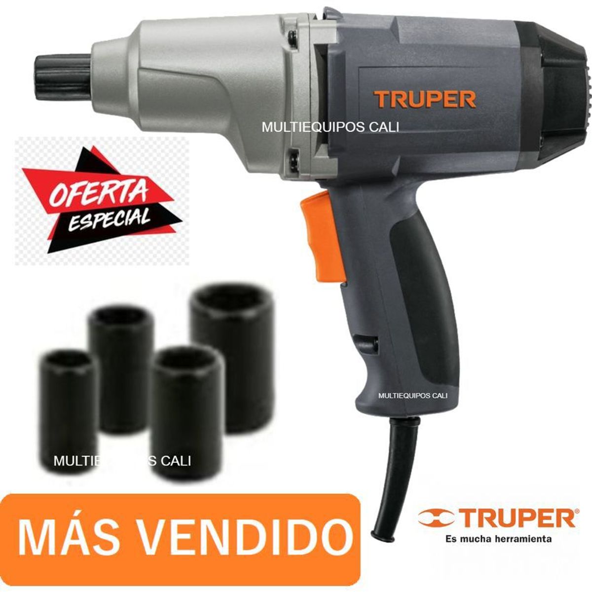 TRUPER - Llave o pistola de impacto truper 1/2¨ eléctrica 110 vol industrial