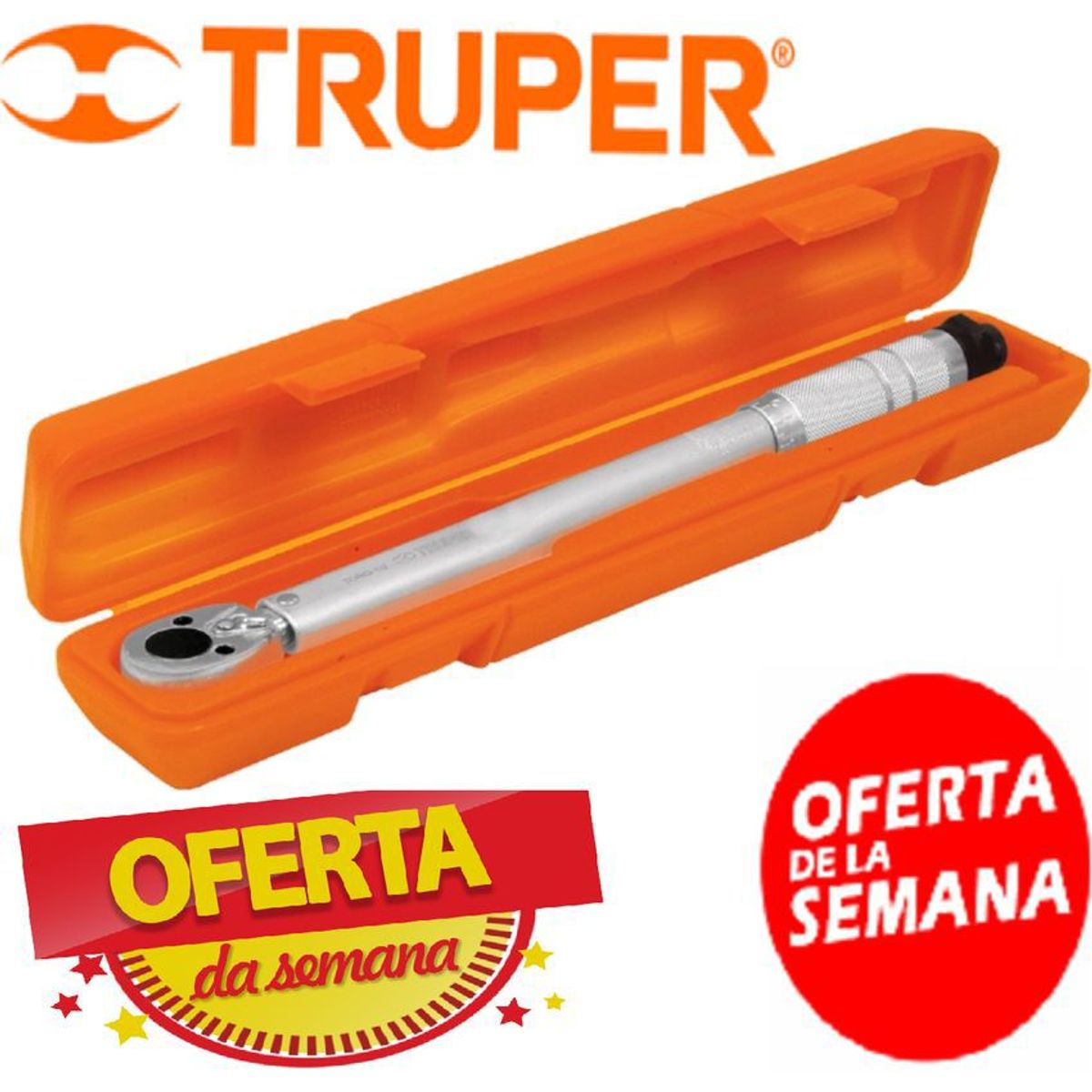 TRUPER - Torquímetro 1/2 truper 150 lb/ft 204 nm 2 lectura importado reversible