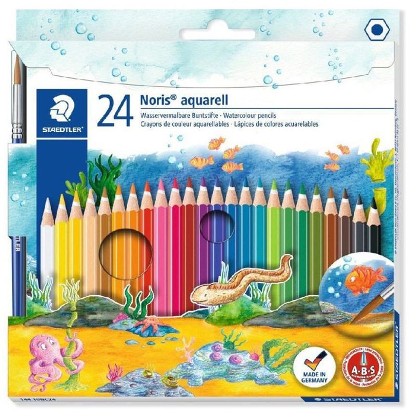 STAEDTLER - Colores Acuarelables Staedtler X 24 + Pincel