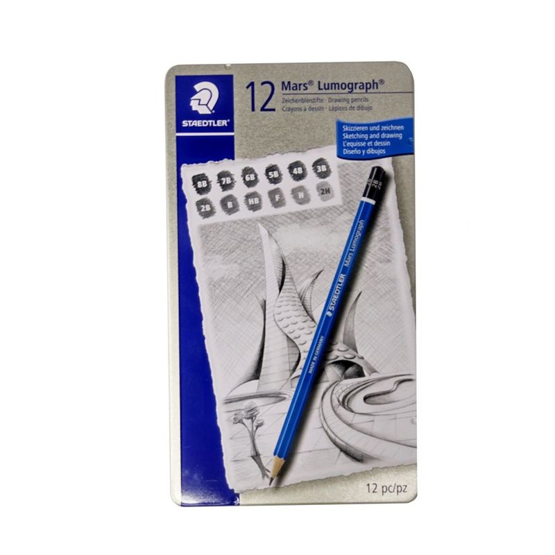 STAEDTLER - Lápiz Mars Lumograph Staedtler X 12 Unds.