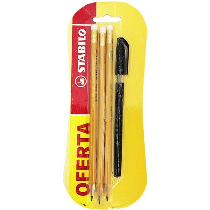 STABILO - Set de lapiz hb 2 stabilo + lapicero