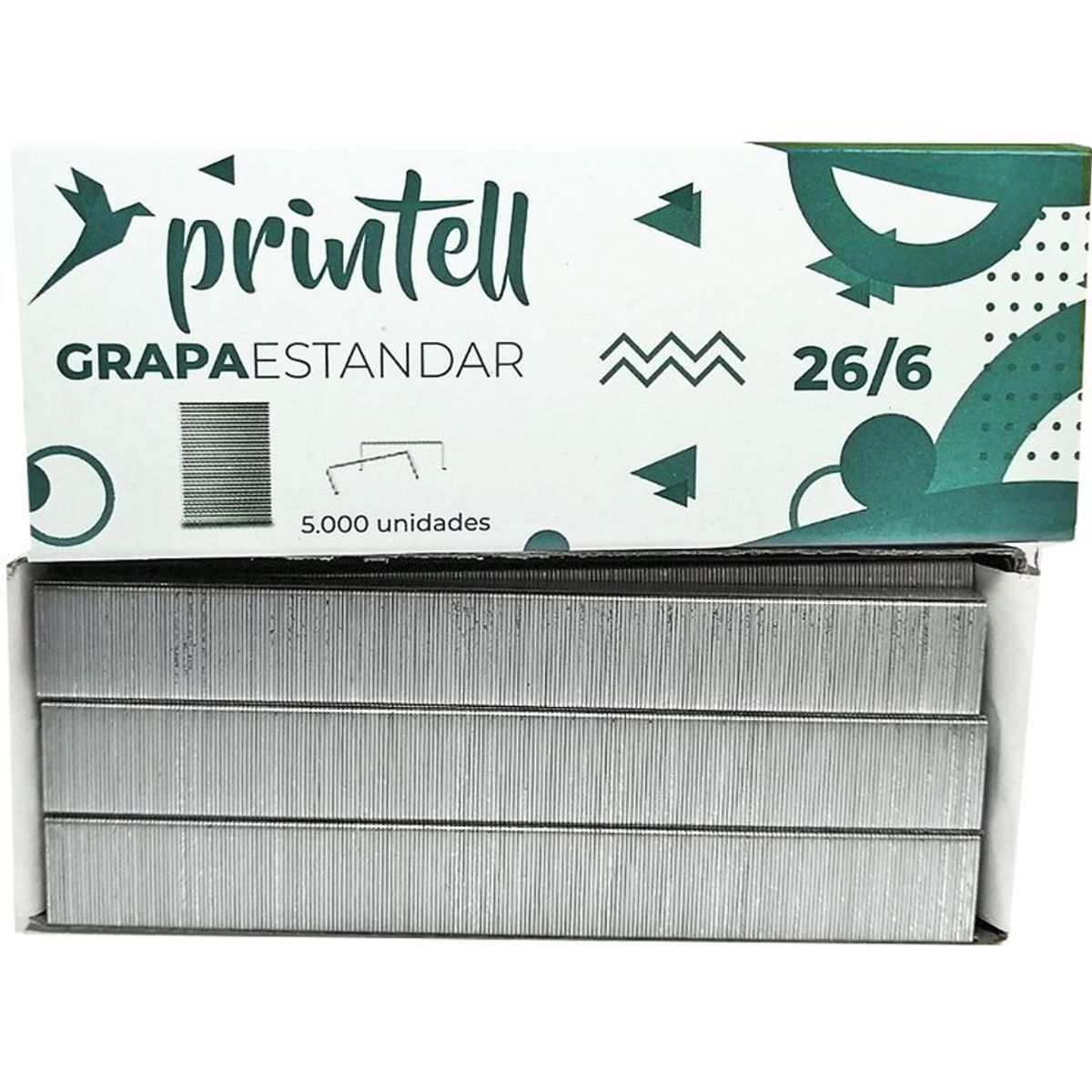 TRITON - Gancho cosedora, grapa galvanizada caja x 5000 und printell