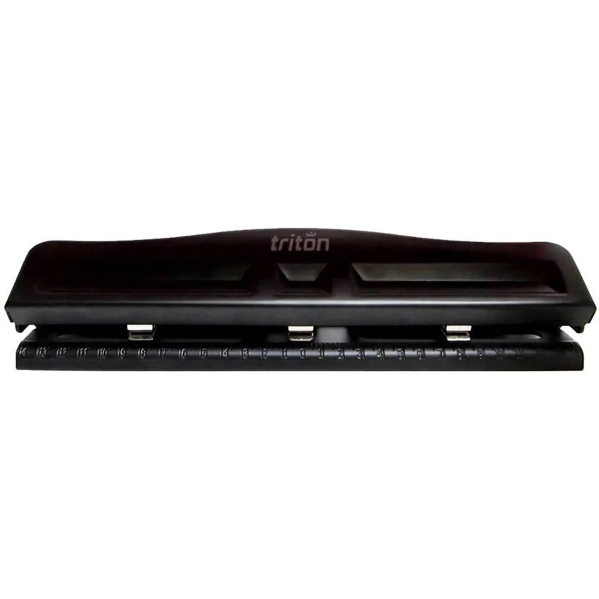 TRITON - Perforadora Tritón De 3 Huecos Color Negro