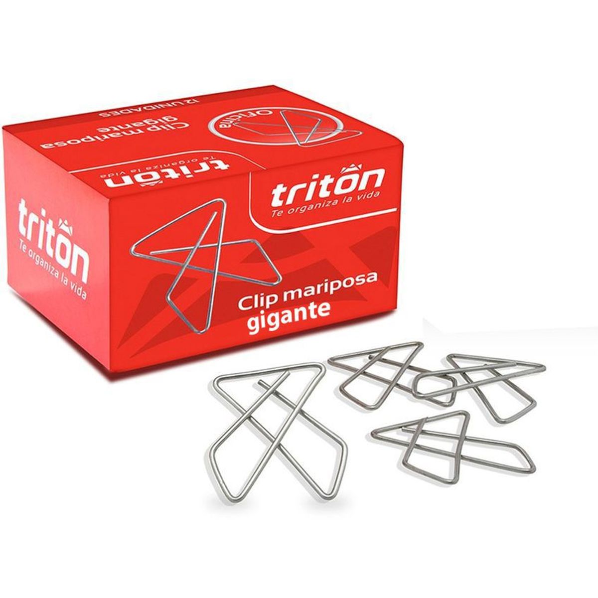 TRITON - Gancho mariposa gigante caja x 12 und triton