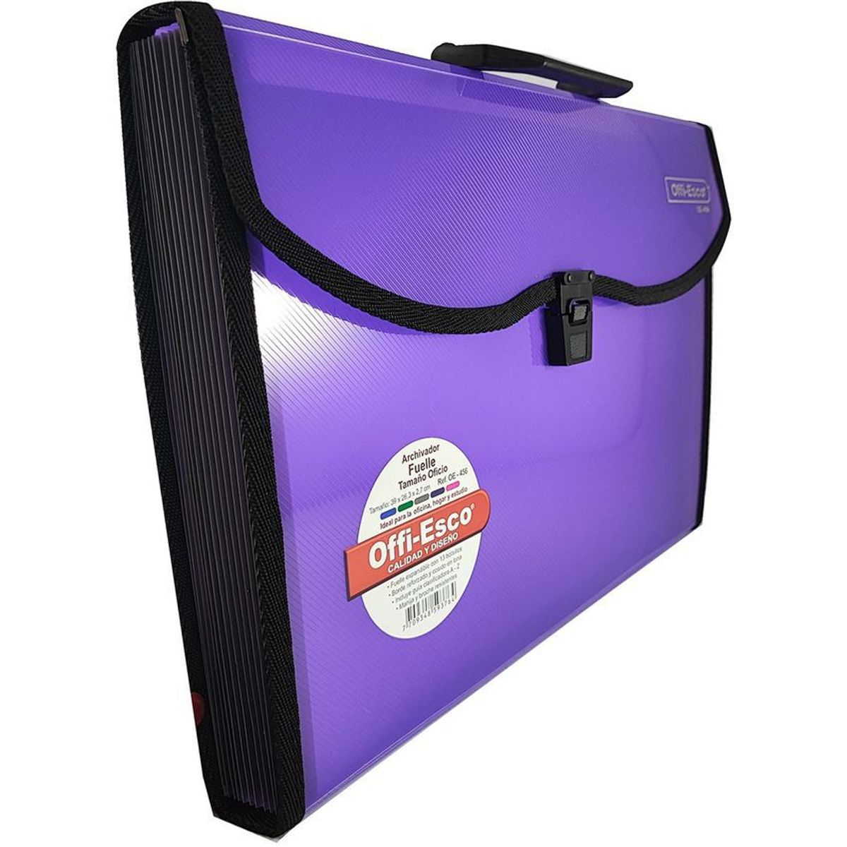 OFFI ESCO - Archivador offiesco, con fuelle oficio x13 bolsillos ref 456