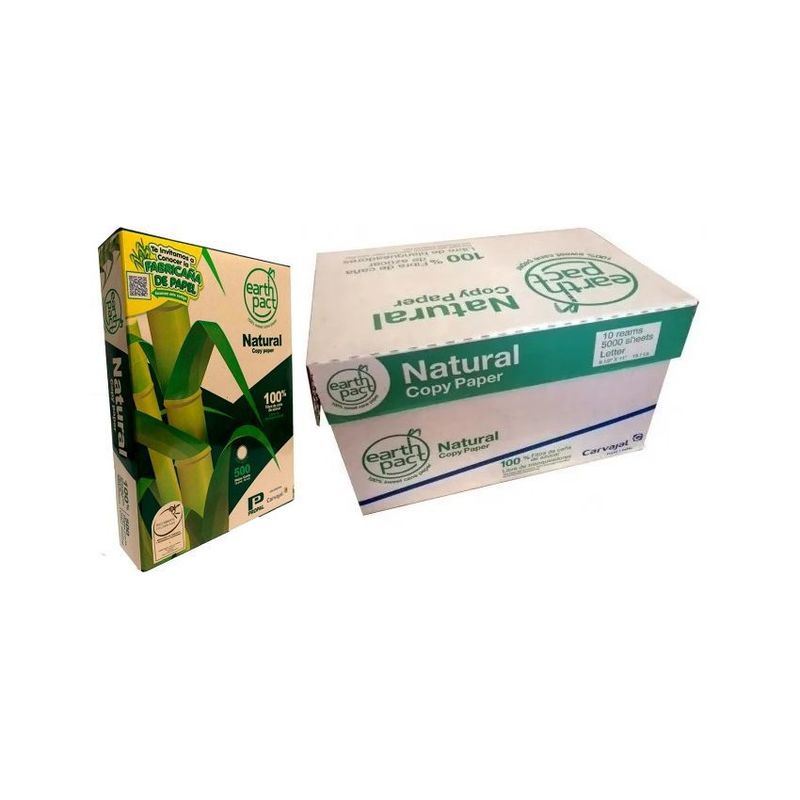 REPROGRAF - Resma carta ecológica 75gr papel natural caja x 10 reprograf