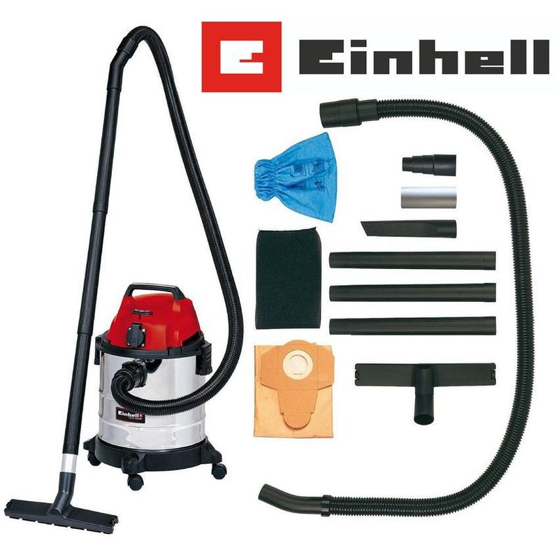 EINHELL - Aspiradora sopladora einhell húmedo seco einhell th-vc 1250s 20 litros