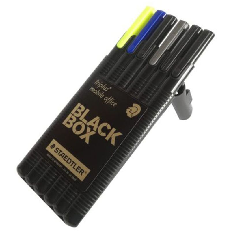 STAEDTLER - Set Bolígrafo Micropunta Portamina y Resaltador Staedtler X6