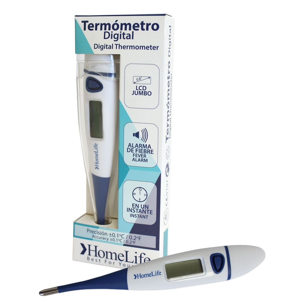 HOMELIFE - Termometro Digital Homelife Punta Flexible Azul
