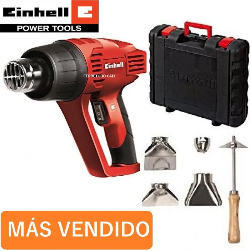 EINHELL - Pistola de calor 1500 w einhell maletin accesorios marca alemana