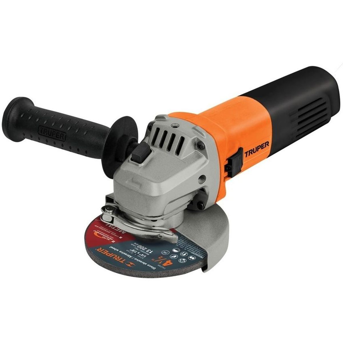 TRUPER - Pulidora angular 4 ½'' marca truper 800 w uso profesional gratis disco