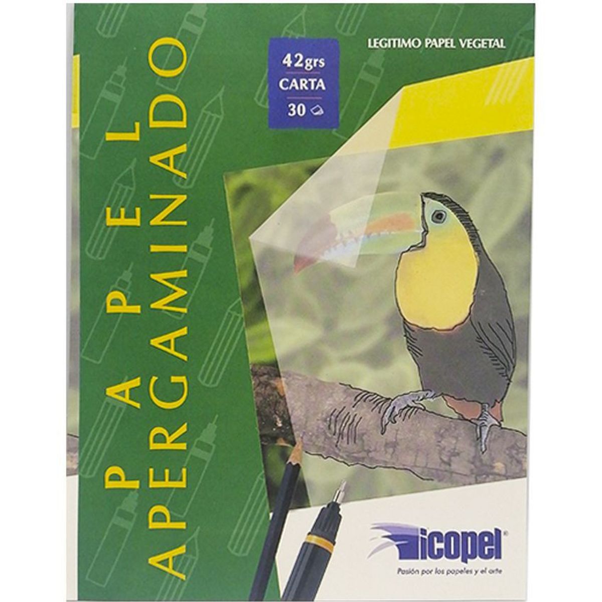 ICOPEL - Block papel calcante apergaminado carta x 30 hojas