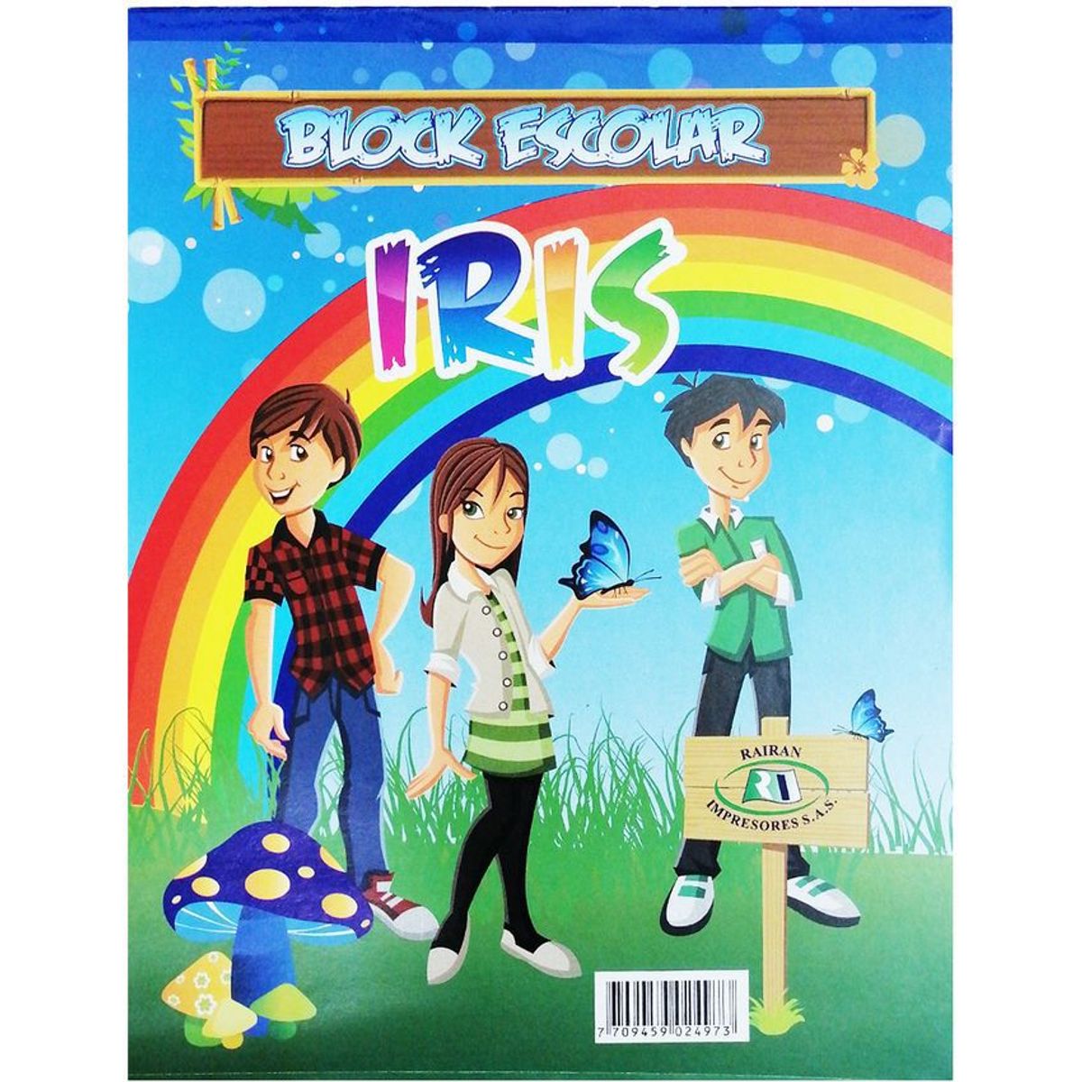 NESSAN - Block x 35 hojas iris tamaño carta