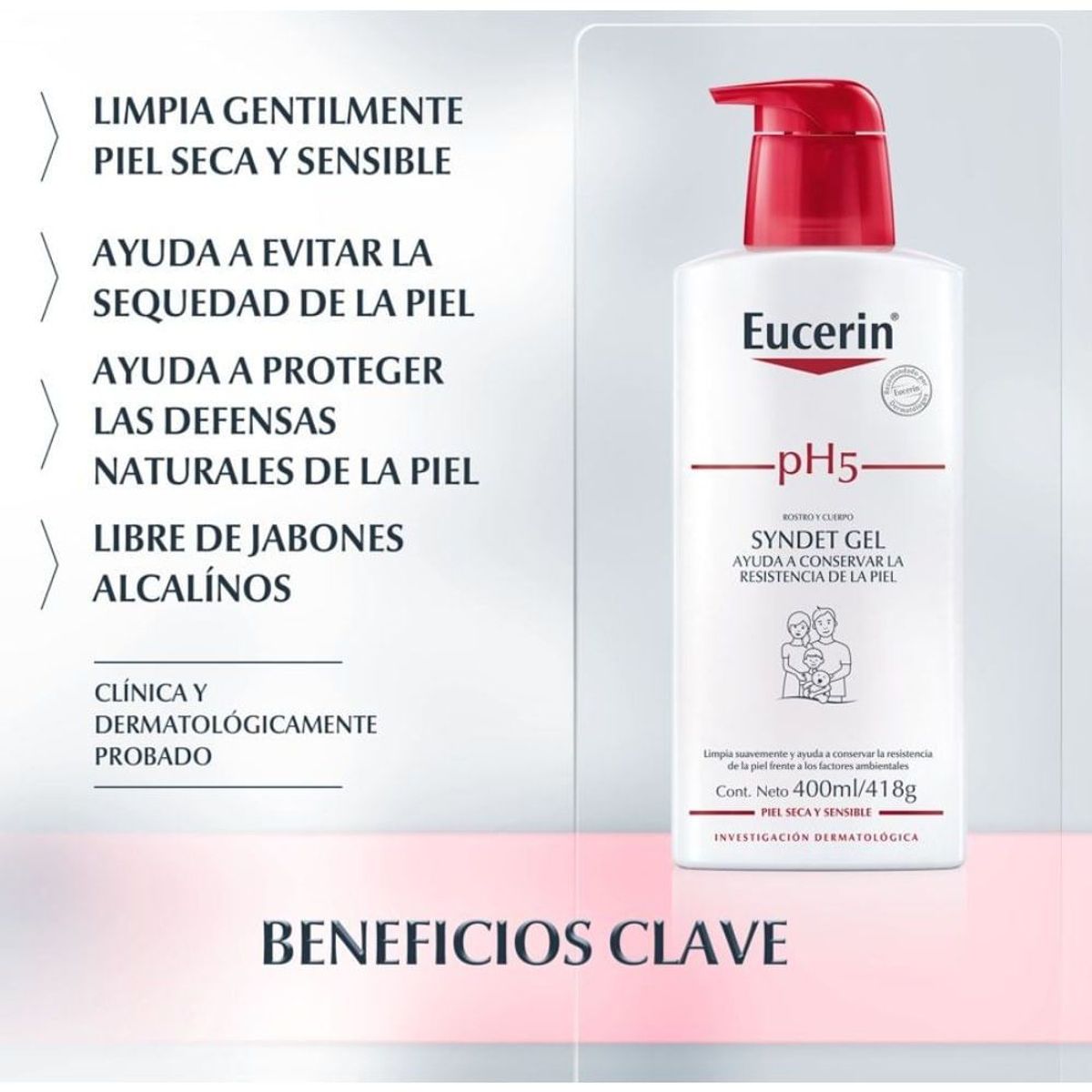 EUCERIN - Gel De Ducha Eucerin Ph5 Rostro Y Cuerpo X 400ml
