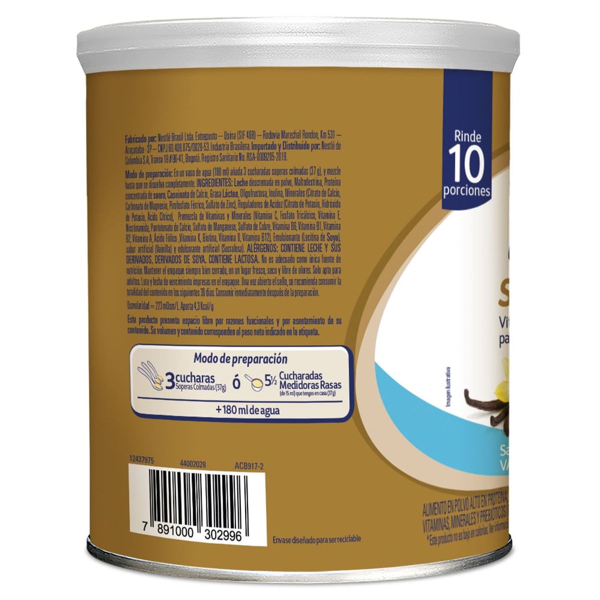 GENERICO - Nutren Senior Vainilla Lata X 370g