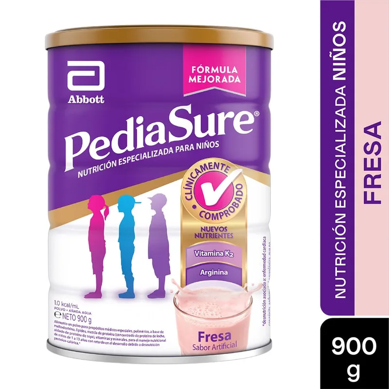 PEDIASURE - Pediasure Fresa Polvo Lata X 900gr